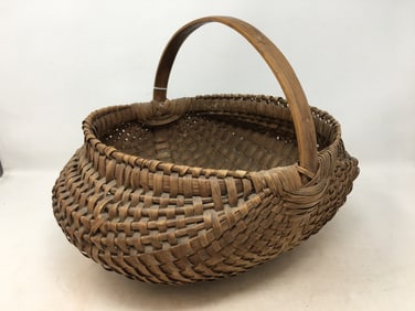 Woven Oak Splint Egg Basket