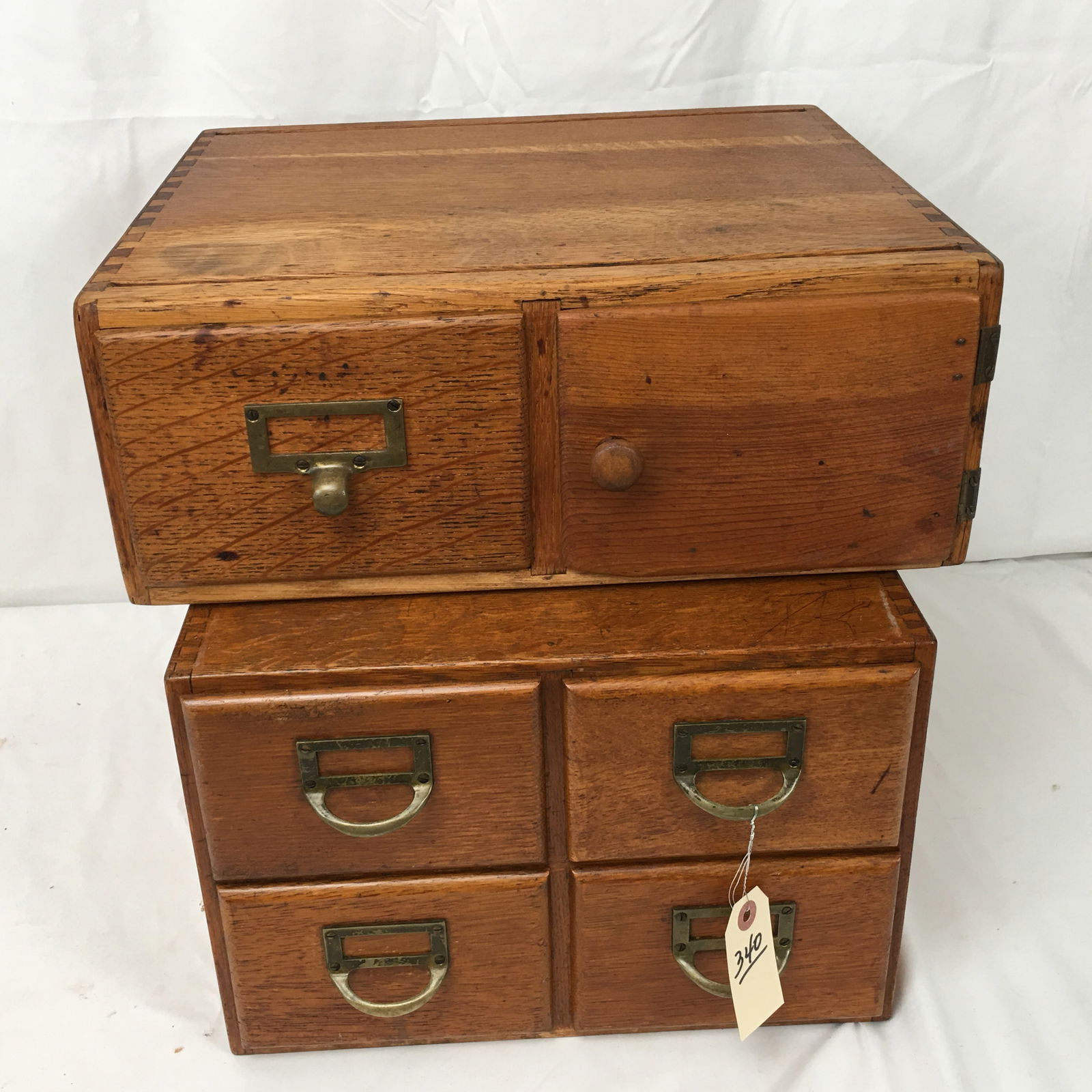 (2) Oak File Boxes (1 of 3)