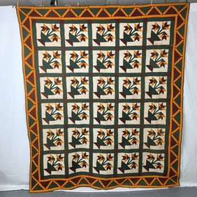 Antique Quilt, North Carolina Lily
