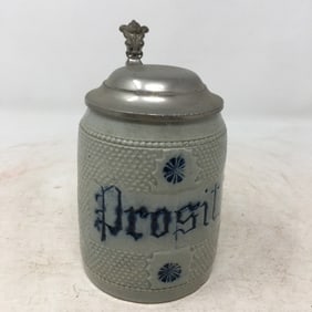 White's Utica Prosit Stoneware Stein