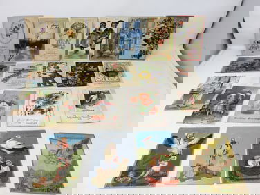 (20) Antique Postcards