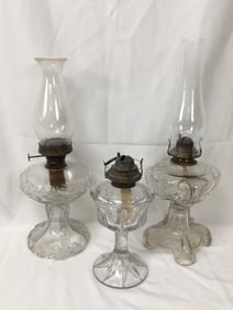 (3) EAPG Oil Lamps