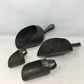 (4) Metal Scoops
