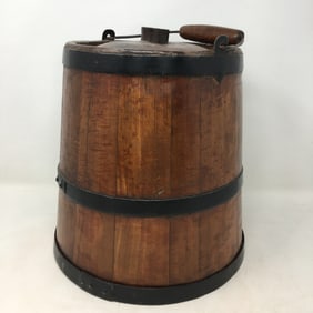 Antique Wooden Kerosene Bucket