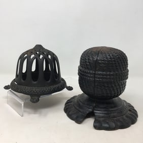 (2) Cast Iron Country Store String Holders