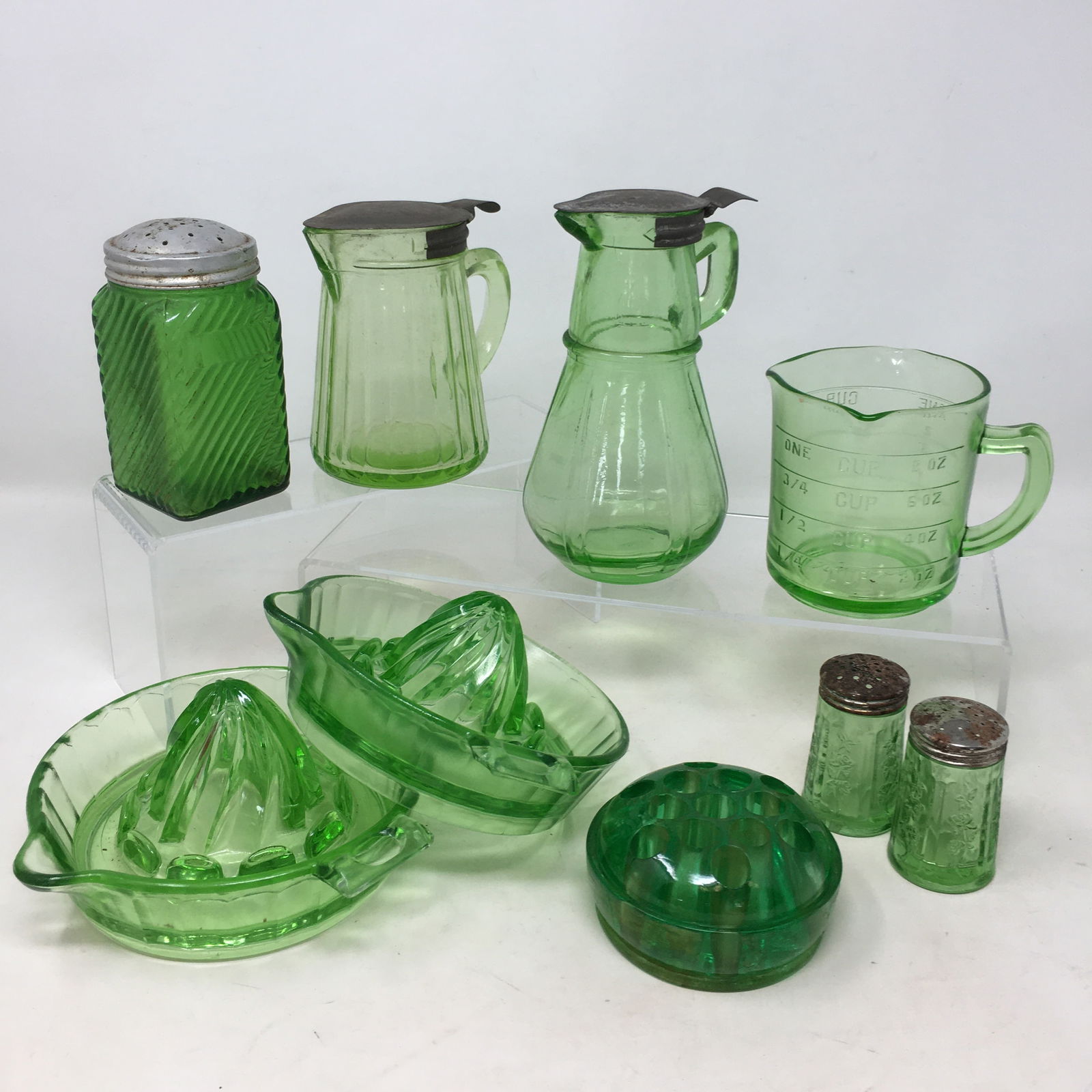 Group of Green Depression Glass (1 of 5)