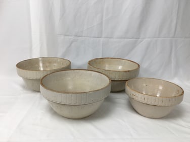 (4) Stoneware Bowls