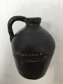 Miniature Stoneware Scratch Jug, 1888 Presidential Campaign
