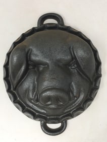 Cast Iron Pig Head Mold