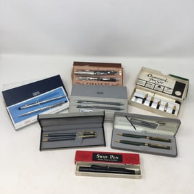 Vintage Pen Sets, Fountain Pens In Cases