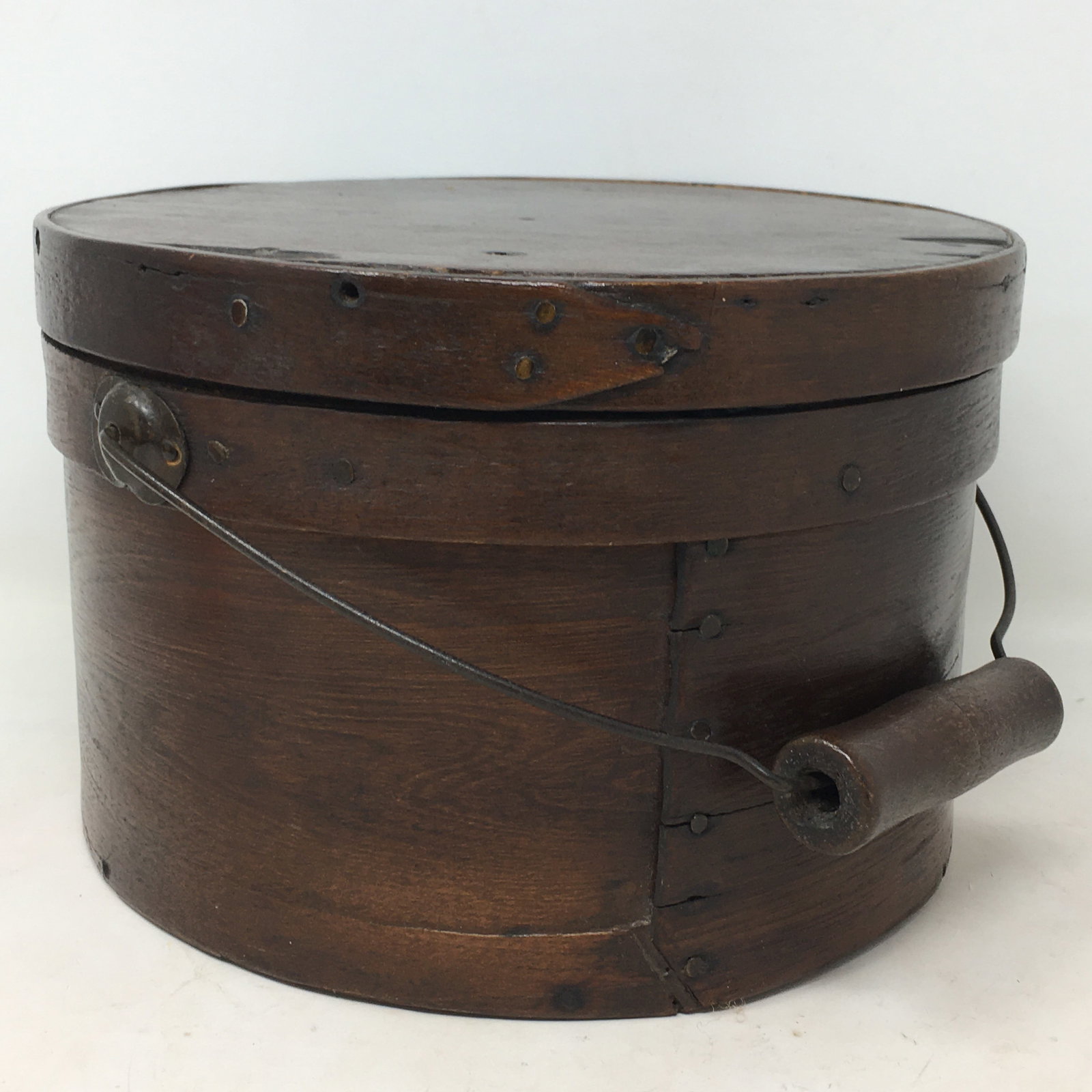 Bentwood Pantry Box, Bail Handle: Bentwood Pantry Box, Bail Handle. 8.75"W x 6"H