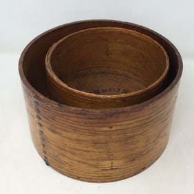 (2) Daniel Cragin Bentwood Dry Measures
