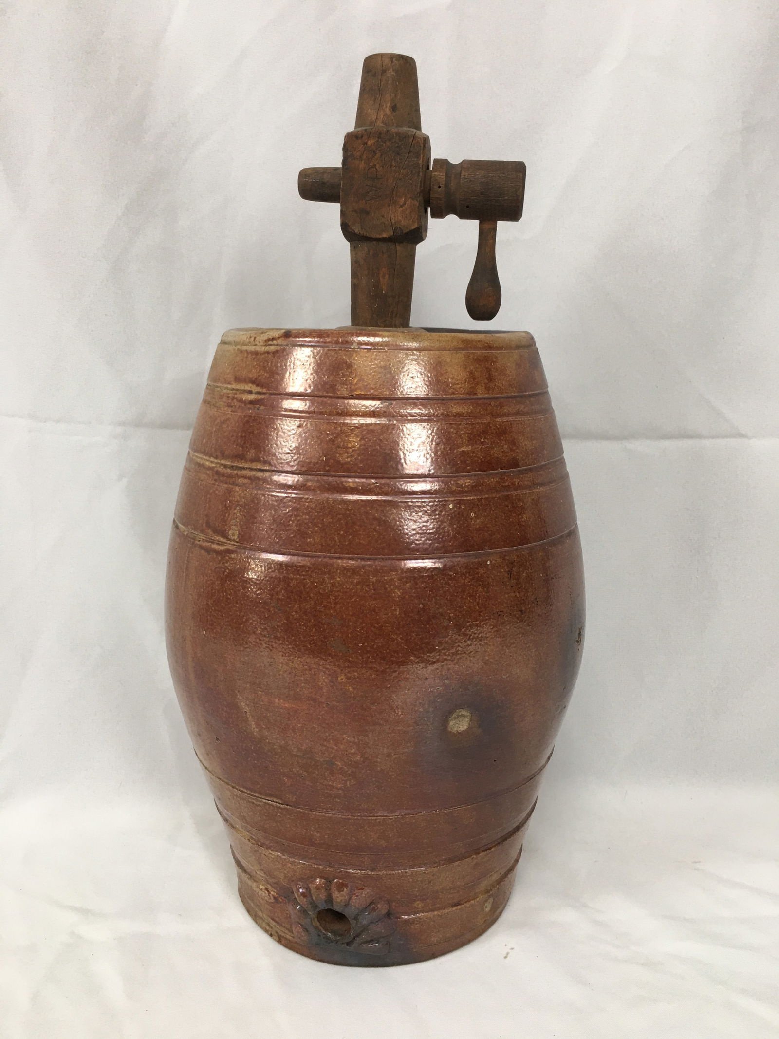 Brown Glaze Stoneware Keg (1 of 4)