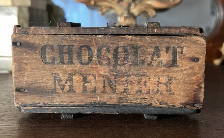 Early Lidded "Chocolat" Box