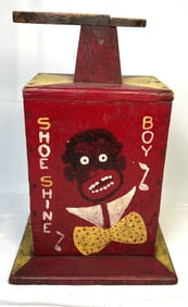 Painted 'Shoe Shine Boy" Box