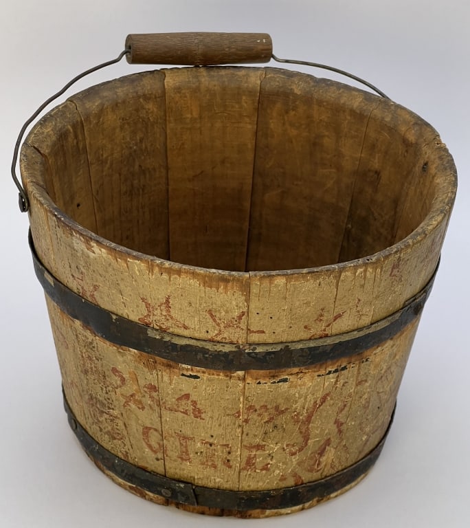 Child's Wooden Primitive Bucket (1 of 4)