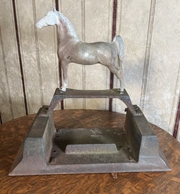 Horse Cast Iron Boot Scraper