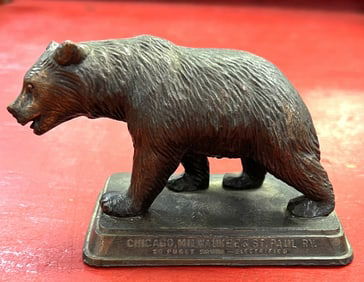 Bronze Bear Paper Weight