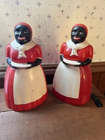 Two Celluloid Black Americana Cookie Jars