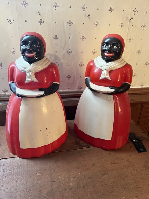 Two Celluloid Black Americana Cookie Jars (1 of 1)