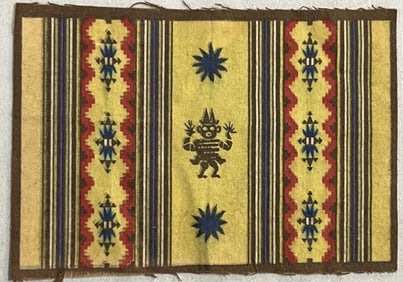 3 Early Flannel Cigar Tobacco Rugs