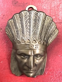 Brass Indian Chief Desk Clamp