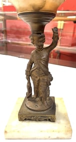 Figural Oil Lamp