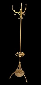 Cast Iron Coat Rack w/ Umbrella Stand