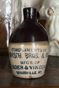 Hirsch Miniature Advertising Stoneware Jug