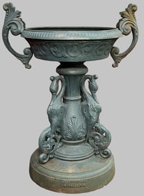 Walbridge & Co. Cast Iron Garden Urn