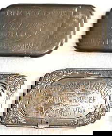 Two Advertising Match Safes