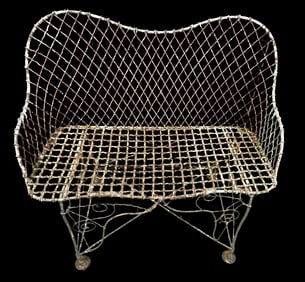 Victorian Wire Garden Bench