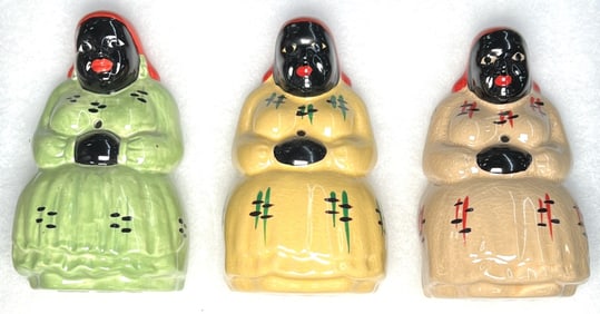 Three McCoy Mammy String Holders