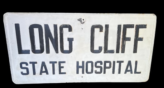 Steel Embossed Long Cliff Hospital Sign