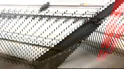 3 Cast Iron Fence Sections & End Post