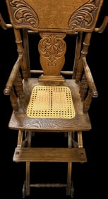 Convertible Oak High Chair