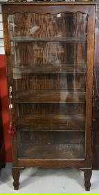 Single Door China Cabinet Oak (1 of 2)
