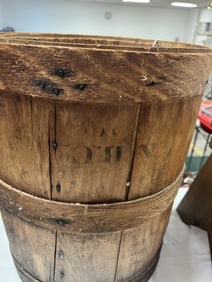 Wooden Shipping Barrel