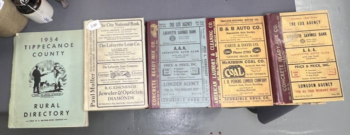 Five Lafayette Indiana City Directories