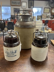 Three Weir Stoneware Jars