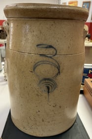 3 Gallon Bee Stinger Stoneware Churn