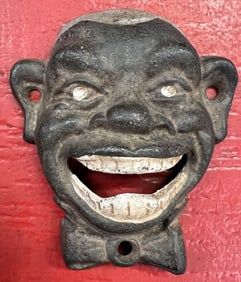 Black Americana Cast Iron Bottle Opener