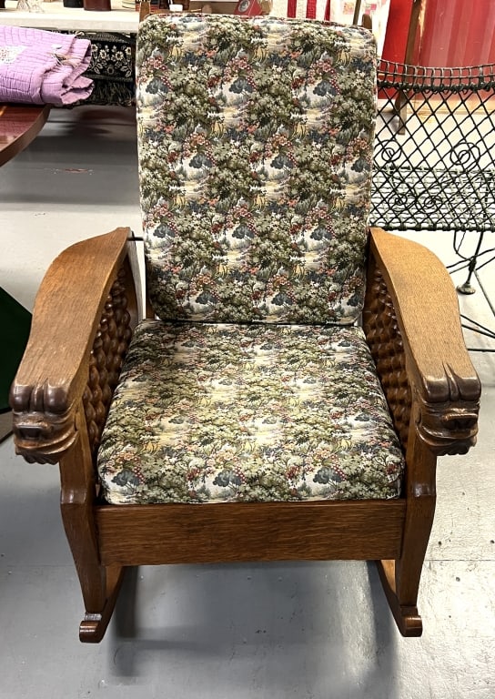 Oak Morris Rocker Chair (1 of 4)
