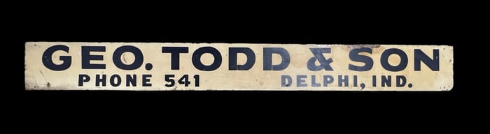 Wood Framed & Tin Advertising Sign