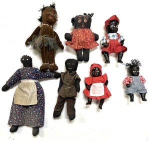 Group of Black Americana Dolls