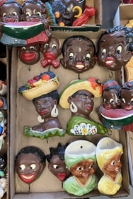 Group of Black Americana Chalkware Plaques