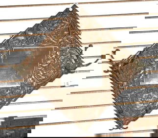 Copper & Brass Coat Hook Mirror