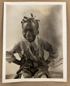 Autographed Photo, Farina Little Rascals