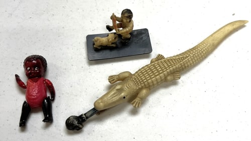 Three Celluloid Black Americana Figures