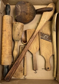 Group of Woodenware Utensils